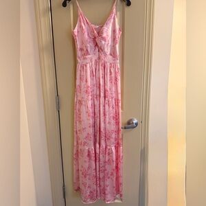 Altar'd State Pink Floral Maxi Dress